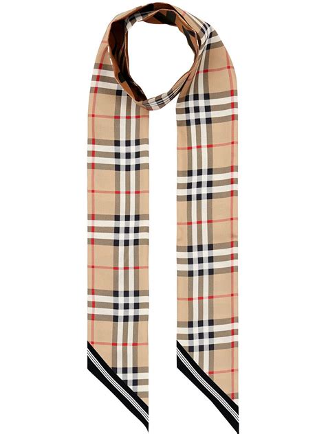 burberry vintage check skinny scarf|classic check burberry scarf.